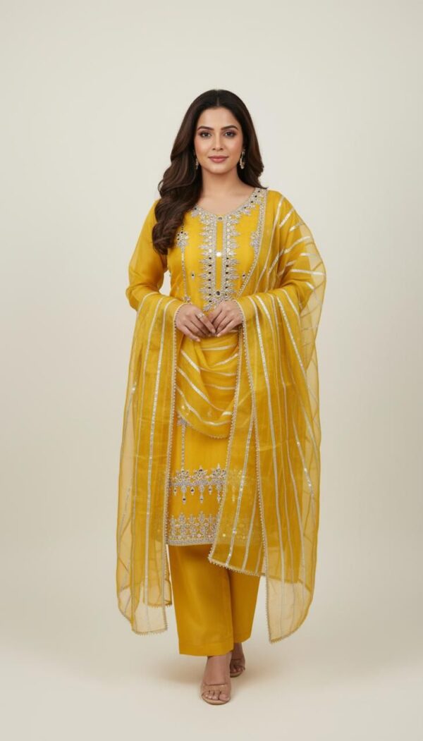 Fancy Festive Chiffon Suit
