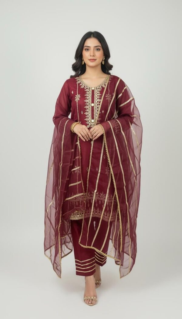 Fancy Festive Chiffon Suit