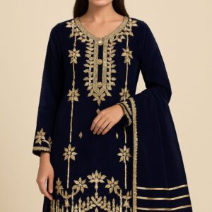 Fancy Festive Chiffon Suit