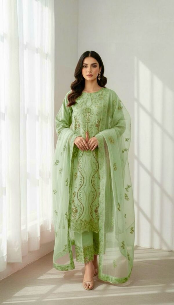 Embroidery suit