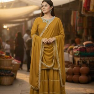 Fancy Festive Chiffon Suit